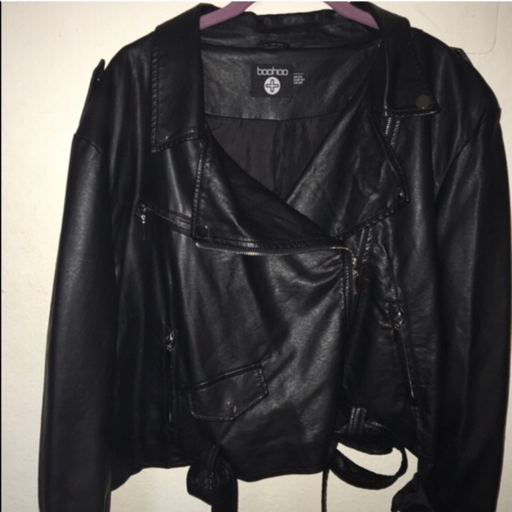 Boo Hoo faux leather jacket